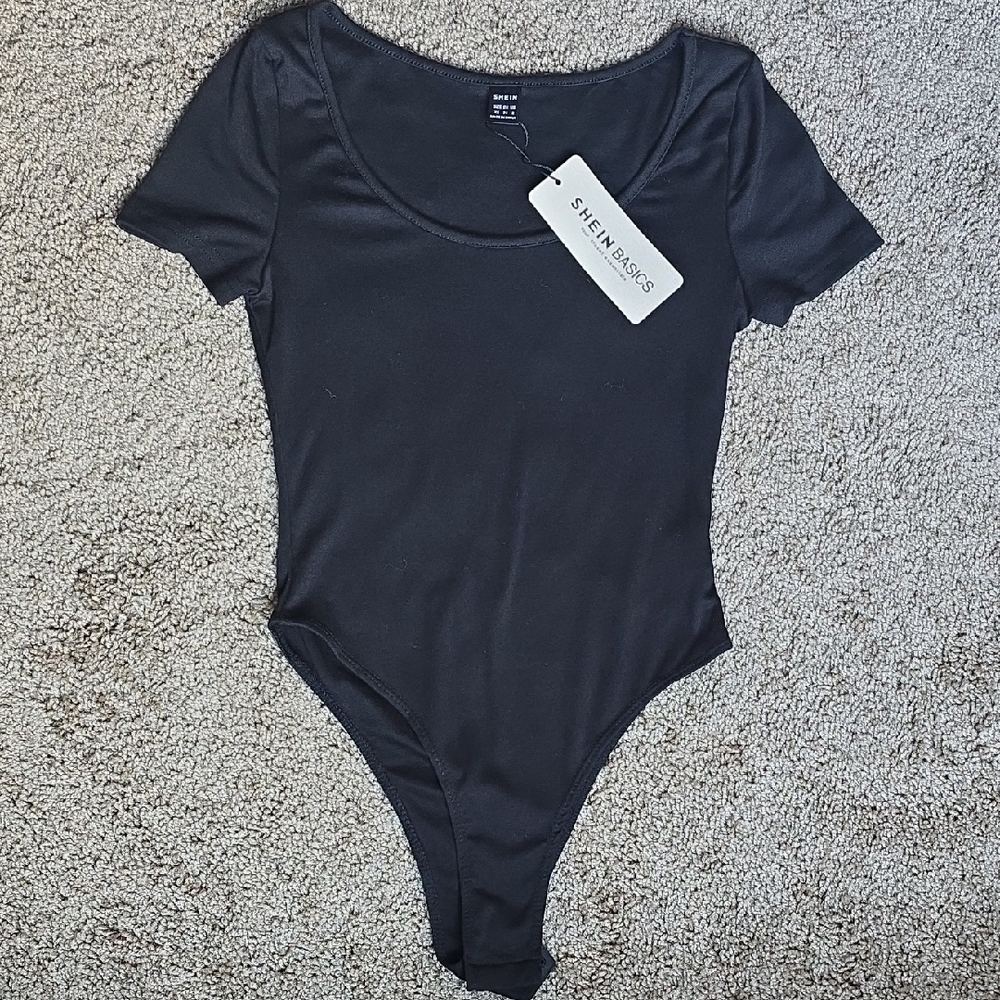 SHEIN Classic Black Bodysuit